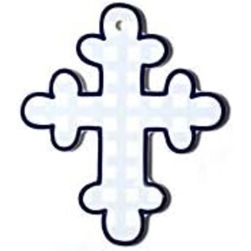 Coton Colors Gingham 10" Cross (Blue)