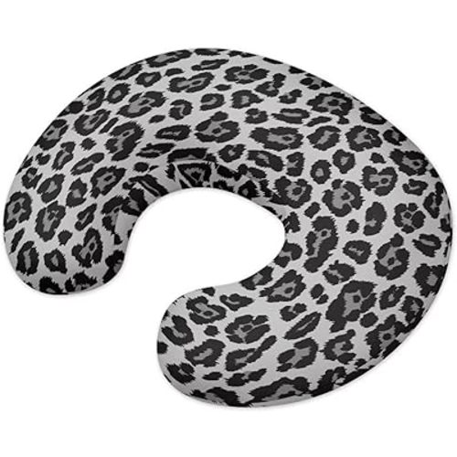 Nursing Pillow Cover with Hidden Zipper Constellations and Black Leopard Print Skin Friendly for Moms/Baby Nursing Pillow Cover Stretchy Removable Cover for Breastfeeding Pillows