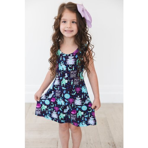 Foolish Mortals Twist Back Skater Dress | scoots