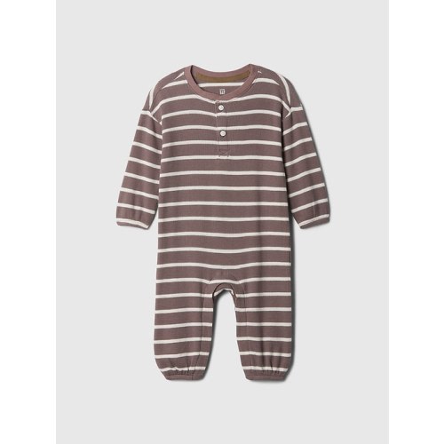 Baby Henley Waffle-Knit One-Piece