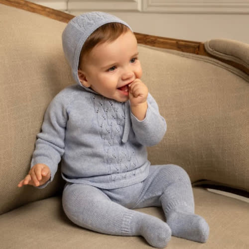 Sasha Baby Set in Bluebell | Over The Moon