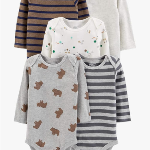Simple Joys by Carter's Unisex Babies' Long-Sleeve Bodysuit
