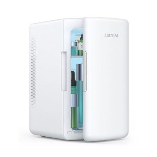 AstroAI Mini Fridge 6 Liter/8 Cans Beverage Skincare Fridge for Dorm Room Bedroom White
