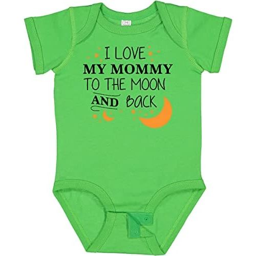 inktastic I Love My Mommy To the Moon and Back Baby Bodysuit