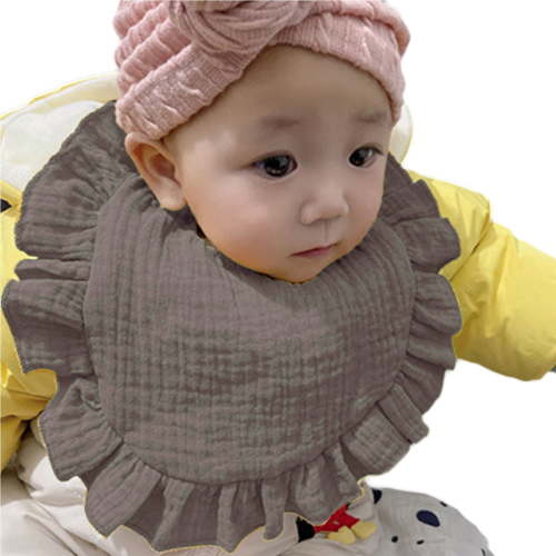 TOOYOU Baby Bibs Drooling And Teething Babys Boys Girls Towel Ruffle Lace Cute Cotton Bag Bibs Adjustable Burp Cloths