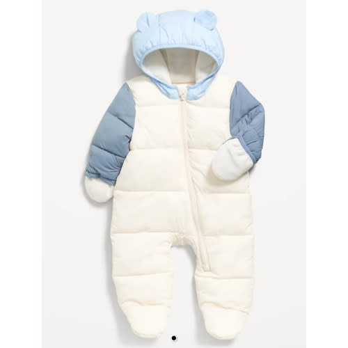 Unisex Water-Resistant Frost Free Puffer Snowsuit for Baby