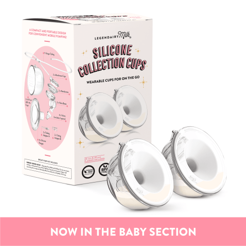 Legendairy Milk Silicone Breast Shield Collection Cup Set, Includes 24mm and 28mm, 2 Count
