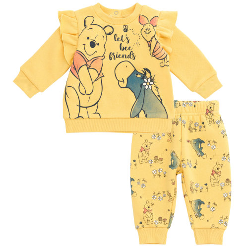 Disney Winnie the Pooh Eeyore Piglet Toddler Girls Fleece Sweatshirt and Pants Set 2T