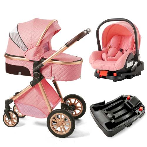 3-in-1 Baby Travel System Stroller – Reversible Seat & Foldable Design for 0–36 Months