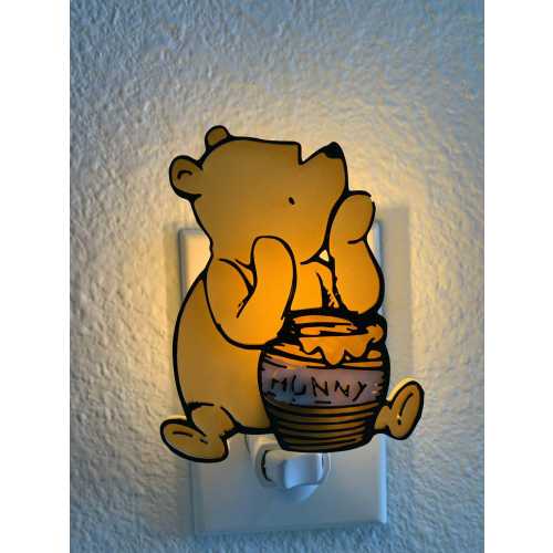 Classic Winnie the Pooh Night Light, 3D Printed