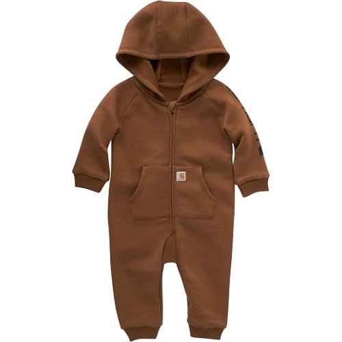 Carhartt Baby Boys' Long-Sleeve Hooded Zip-Up Footless One-Piece Coverall