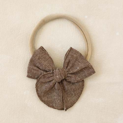 Mini Fleur Bow Headband // Maple