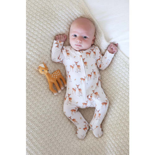 Friendly Fawns Zipper Footie