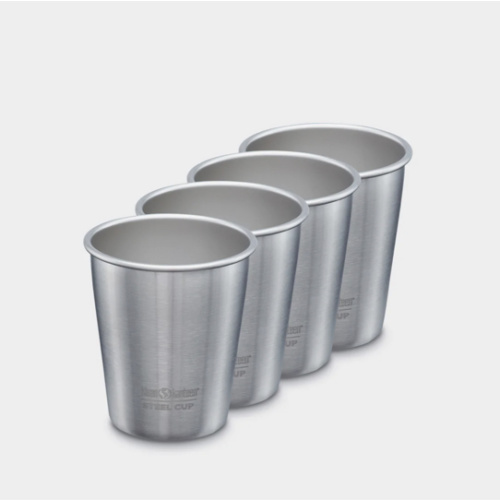 Klein Kanteen 10oz Cup - 4 Pack - Stainless Steel