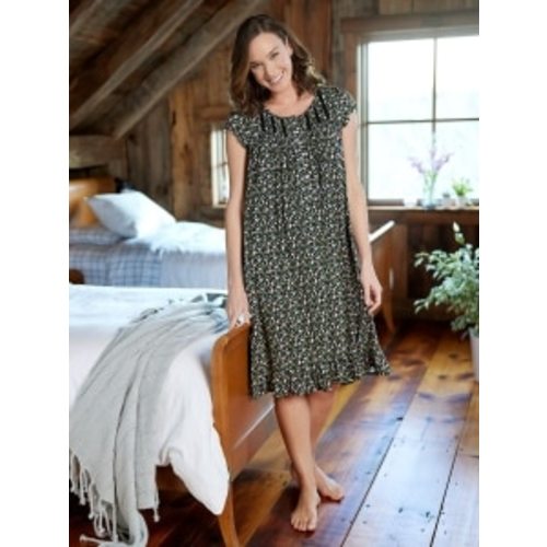 Eileen West Midnight Blossoms Modal Nightgown
