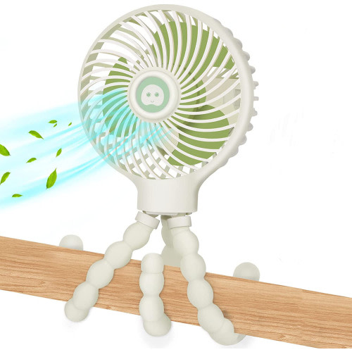 Anself Stroller Fan for Baby 3 Speed Battery Operated Personal Portable Clip on Car Fan