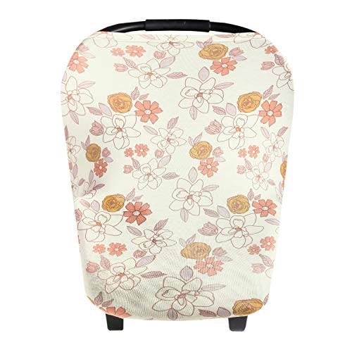 Copper Pearl Ferra Multi-Use Cover: Car Seat, Nursing & Stroller Cover - Stretchy Fabric, All-Season, Stylish Designs