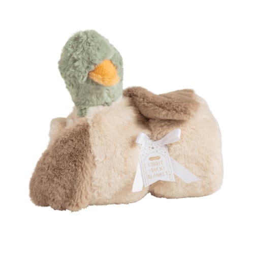 Mud Pie Duck Plush Blanket