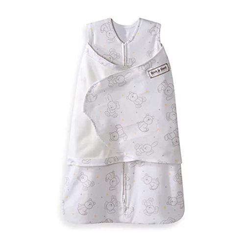 HALO 100% Cotton Sleepsack Swaddle, 3-Way Adjustable Wearable Blanket, TOG 1.5, Floppy Friends, Newborn, 0-3 Months