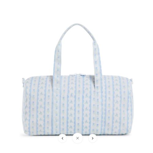 Weekender Duffel - Ribbon Floral Blue