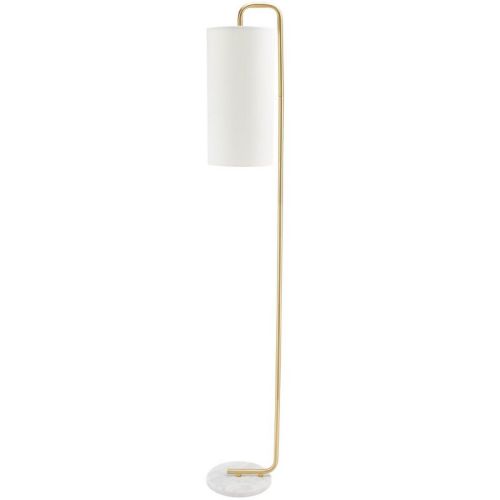 Troilus 64" Floor Lamp - FLL7005 - Gold/White Marble - Safavieh