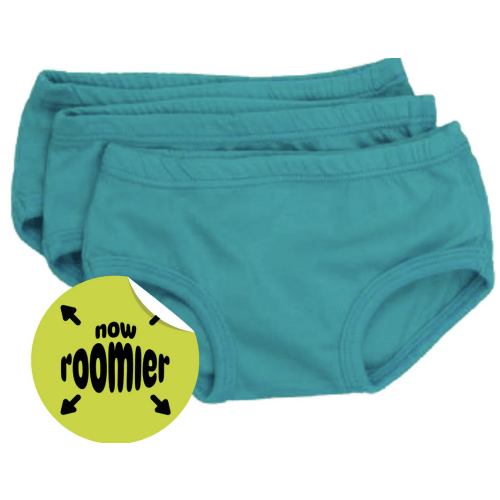 Tiny Undies ROOMIER small cotton underwear - 3-pack