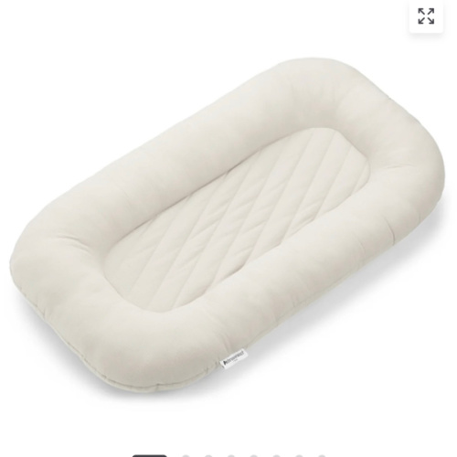 Ultra-Soft Striped Infant Lounger Bed