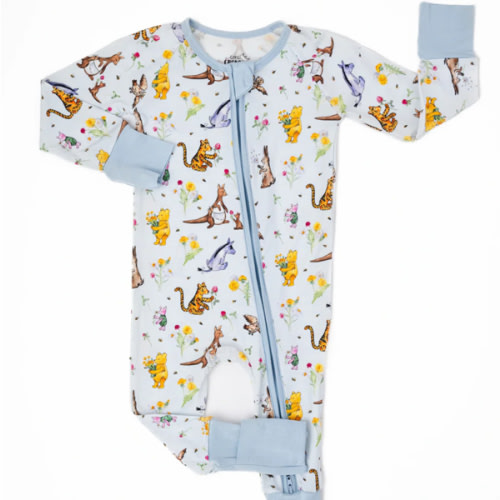 Winnie-the-Pooh in Bloom Bamboo Zippered Sleeper