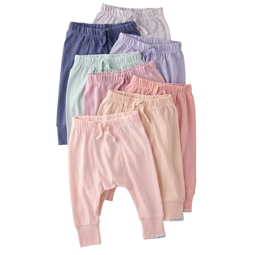 Butterblu Jordan Jogger Pants, Multipack 100% Organic Cotton Bottoms | GOTS Certified Organic Cotton for Baby, Toddler Girls, Boys, Unisex, Machine Washable, Made to Match Colors, Newborn