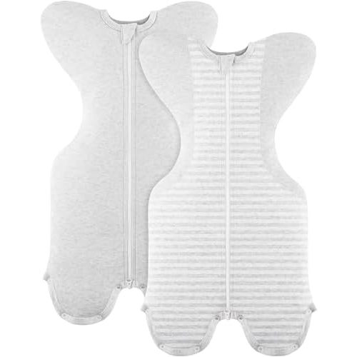 Susurration 2-Pack Organic Baby Swaddle Sleep Sacks - Swaddles for Newborns, Infant 0-3-6 Months, Baby Girls, Boys, Soft