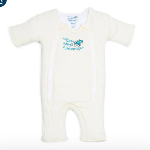 Cream Baby Merlin’s Magic Sleepsuit | Soft 100% Cotton Infant Sleepsuit