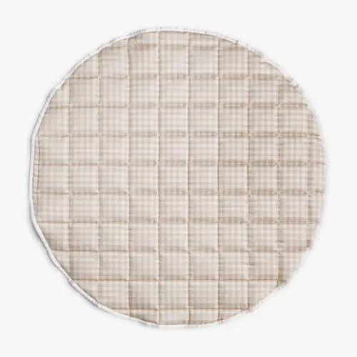 Picnic Gingham Play Mat - Beige