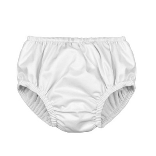i play Baby Solid Pull-up Reusable Swim Diaper - White M