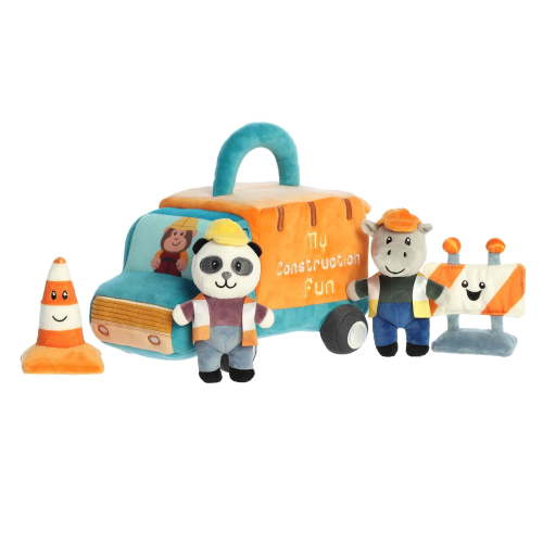 Aurora® Engaging Baby Talk™ My Construction Fun™ Baby Playset - A Fun Playset for Sensory Engagement and Play - for Babies and New Parents - Multicolor 9 Inches