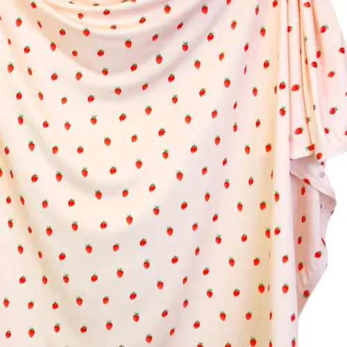 Strawberry Print Swaddle