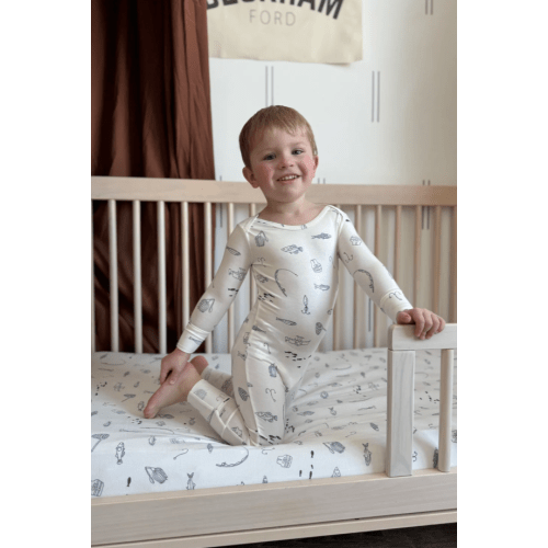Long Sleeve Cotton Jumpsuit - Clover
