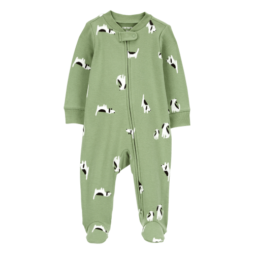 Baby Dog 2-Way Zip Cotton Sleep & Play Pajamas - Carter's | Carter's