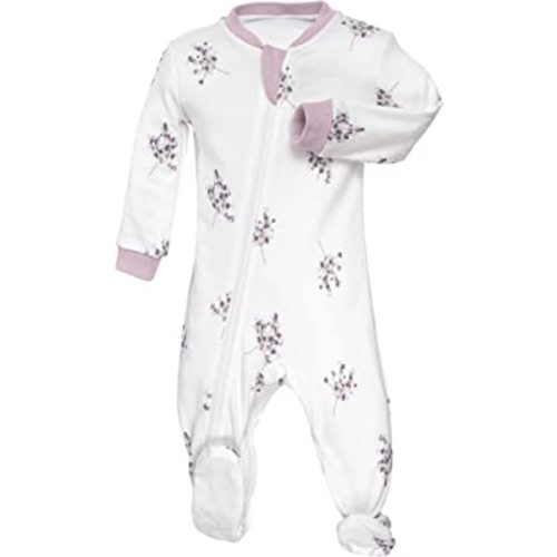 zippyjamz – Zipper Organic Sleeper Footed Onesies Sleeper Baby Pajamas with Inseam Zipper