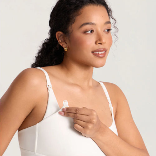 Cotton Scoop Neck Nursing Bralette