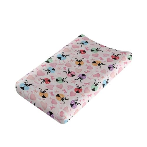 Ladybug Diaper Change Table Covers Thicken Changing Pad Cover for Baby Soft and Comfy Cradle Mattress Sheets for All Season