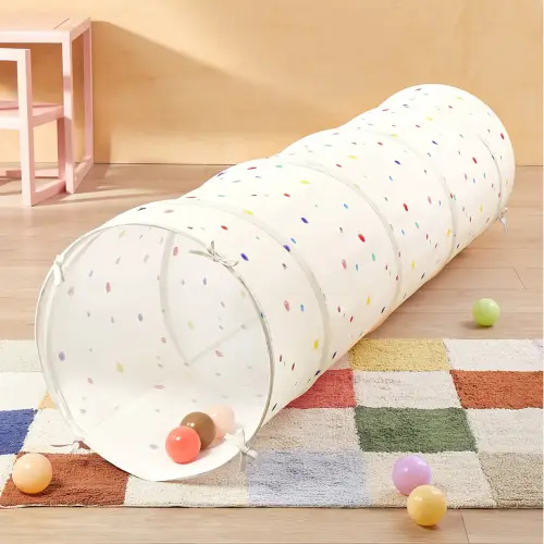 Tiny Land® Adventure Play Tunnel - Colorful Polka Dots