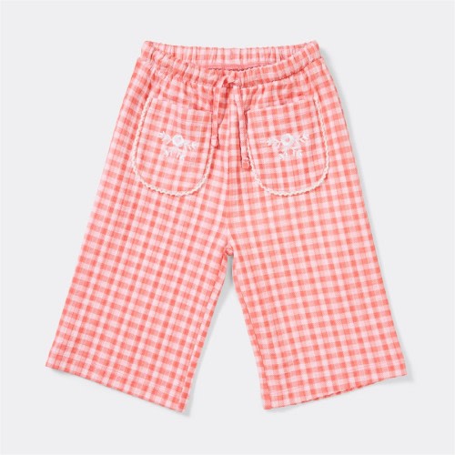 Dymples Baby Gingham Check Pants - Pink - Size 0