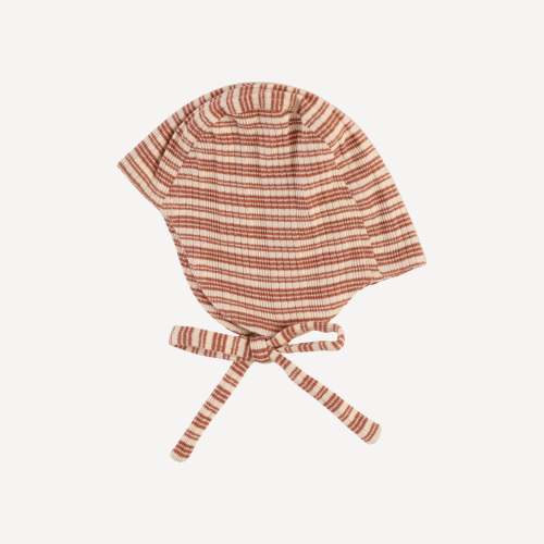 flight hat | rust stripe | organic cotton multi rib – kate quinn