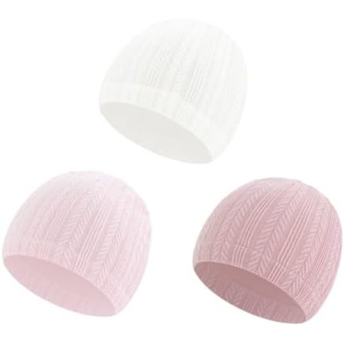 LIDHAY 3PCS Newborn Hats Preemie Baby Hats Cotton Preemie Caps Infant Hospital Beanie Tolddler Hat for Boy Girl 0-6Months