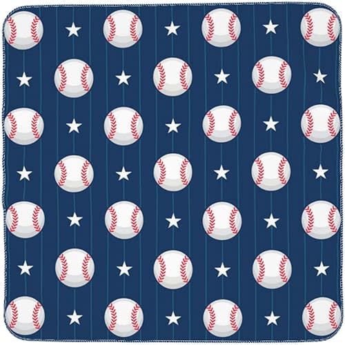 Baseball Blue Baby Stuff Baby Swaddle Blanket Newborn Baby Swaddling Blanket Cover Throw Wrap Blankets Soft Breathable for Girls Boys Infant Toddler
