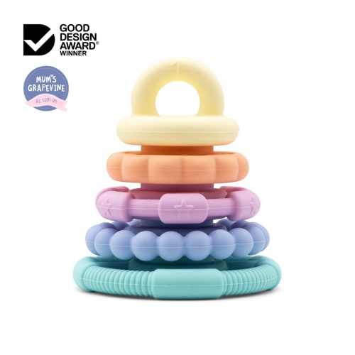 Jellystone Rainbow Stacker + Teether | PASTEL