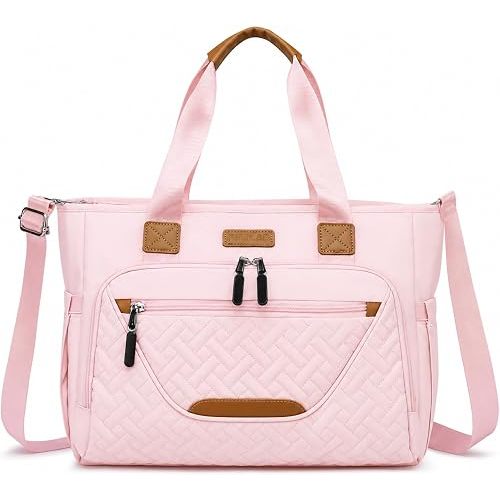 Diaper Bag Tote for Women, Baby Diaper Bag 16L (Pink)