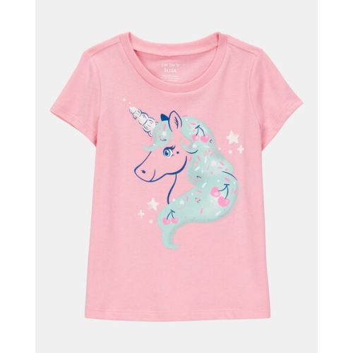 Toddler Girl Unicorn Short-Sleeve Graphic Tee - Pink - Carter's | Carter's