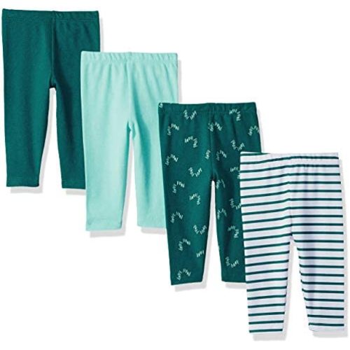 Hanes Baby-Girls Baby Leggings, Ultimate Flexy Knit Pants Boys & Girls, 3-Pack