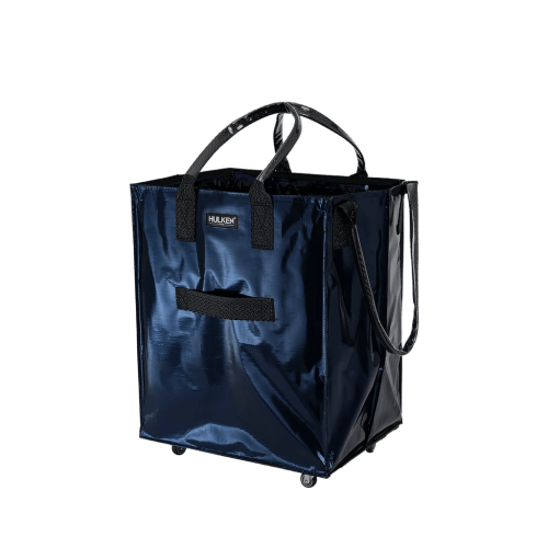 Midnight Blue Tote Bag | Foldable Bag on Wheels – Hulken®